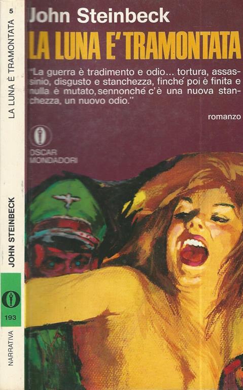 La luna è tramontata - John Steinbeck - copertina