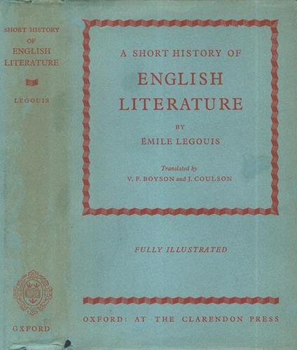 A short history of English Literature - Émile Legouis - copertina