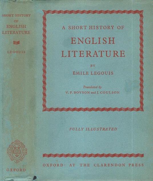 A short history of English Literature - Émile Legouis - copertina