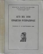 Atti del LVIII Congresso Internazionale. Padova 11-15 settembre 1966