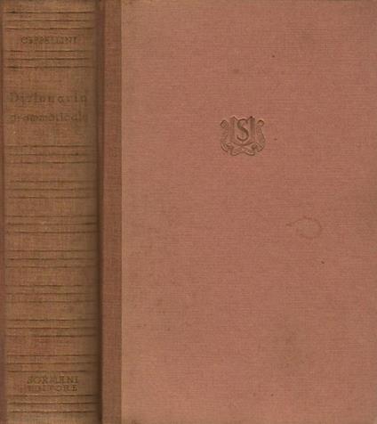 Dizionario grammaticale - Vincenzo Ceppellini - copertina