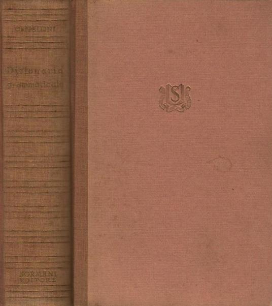 Dizionario grammaticale - Vincenzo Ceppellini - copertina