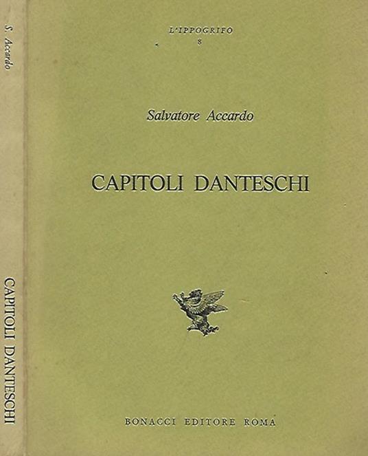 Capitoli danteschi - Salvatore Accardo - copertina