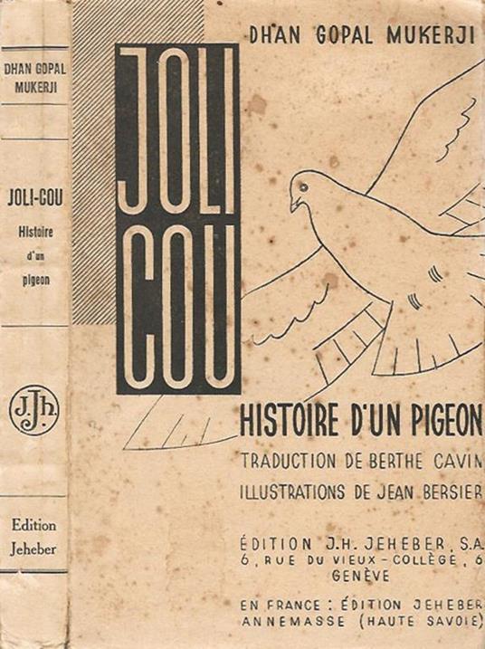Joli Cou. Histoire d'un pigeon - Gopal Mukerji Dhan - copertina