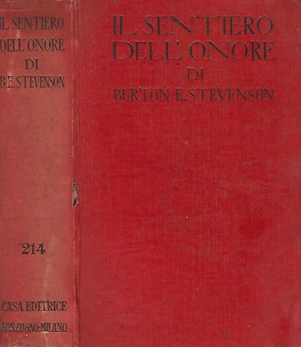 Il sentiero dell'onore - Burton E. Stevenson - copertina