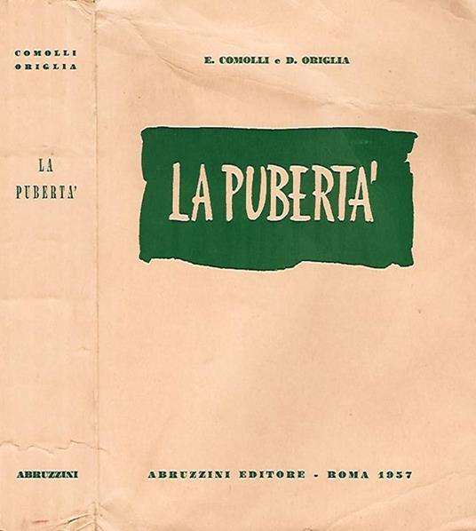 La pubertà - E. Comolli - copertina