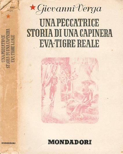 Una peccatrice - Storia di una capinera - Eva - Tigre reale - Giovanni Verga - copertina