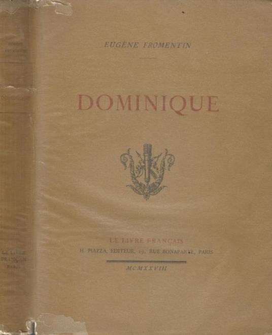 Dominique - Eugéne Fromentin - copertina