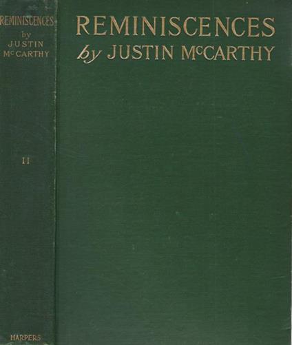 Reminiscences vol. II - Justin M. McCarthy - copertina