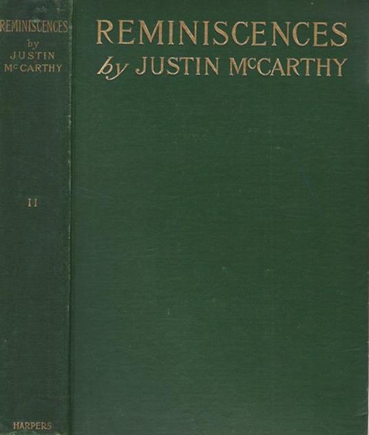 Reminiscences vol. II - Justin M. McCarthy - copertina