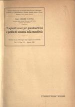 Trapianti ossei per pseudoartrosi e perdite di sostanza della mandibola