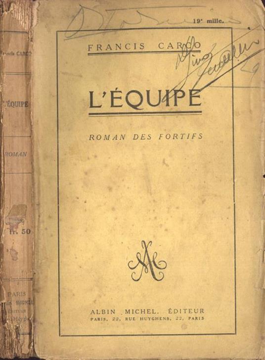L' èquipe - Francis Carco - copertina