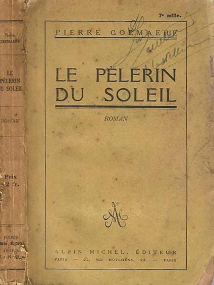 Le pelerin du soleil - Pierre Goemaere - copertina