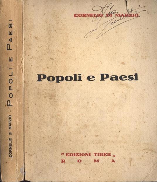 Popoli e paesi - Cornelio Di Marzio - copertina