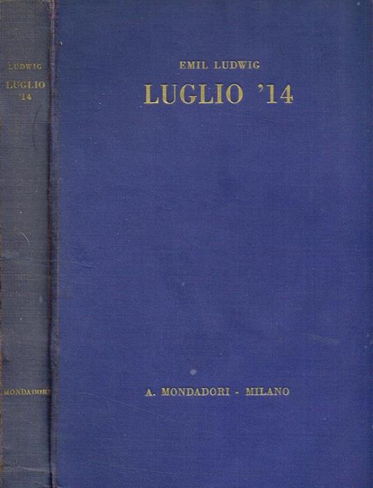 Luglio '14 - Emil Ludwig - copertina