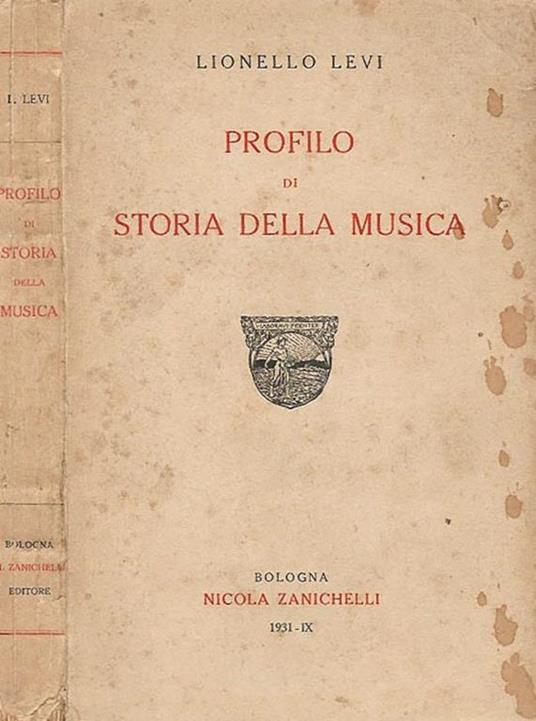 Profilo di Storia della Musica - Lionello Levi - copertina