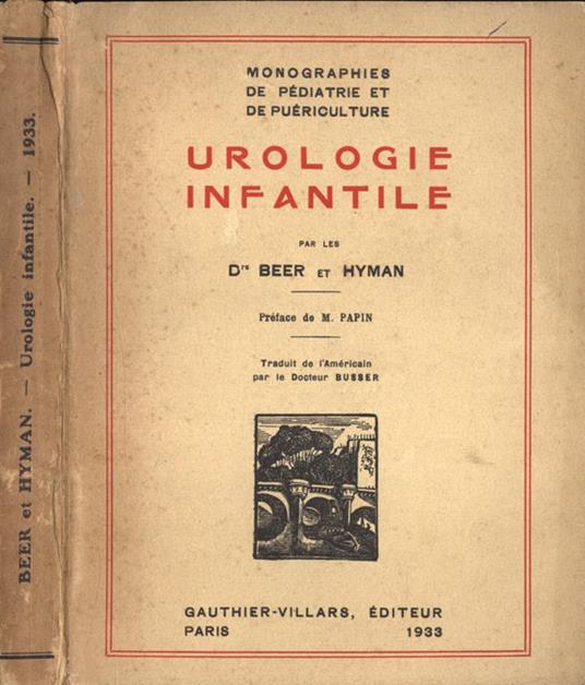Urologie infantile - Dr. Beer - copertina