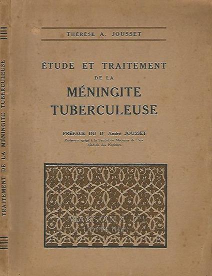 Etude et traitement de la Meningite Tuberculeuse - copertina