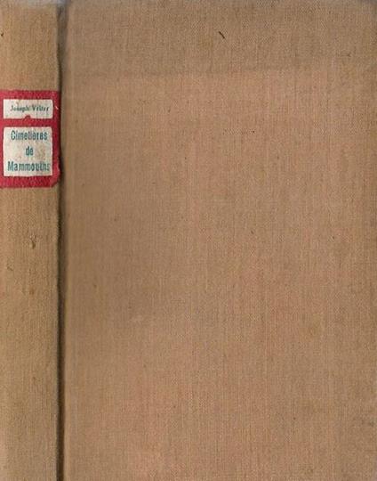 Cimetieres de Mammouths - Joseph Velter - copertina
