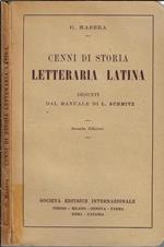 Cenni di storia letteraria latina. Desunti dal manuale di L. Schmitz