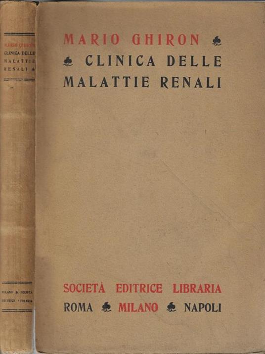 Clinica delle malattie renali - Mario Ghiron - copertina