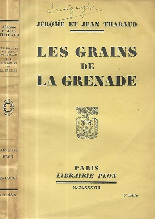 Les milles et un jours de l'Islam- vol. II Les grains de la Grenade - copertina