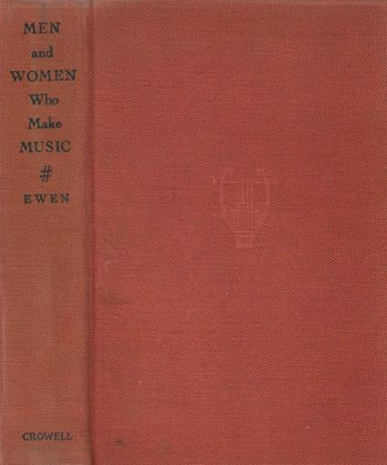 Men and Woman who make Music - David Ewen - copertina