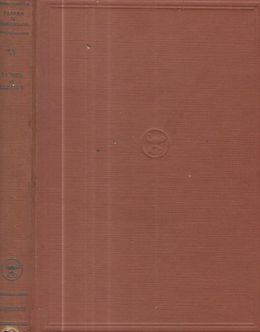 La vita di Enrico V. Tragedia in cinque atti - William Shakespeare - copertina