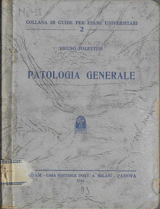 Patologia generale - Bruno Polettini - copertina