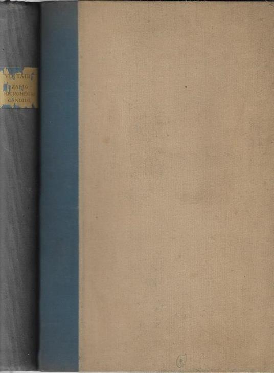 Zadig – Micromégas – Candide - Voltaire - copertina