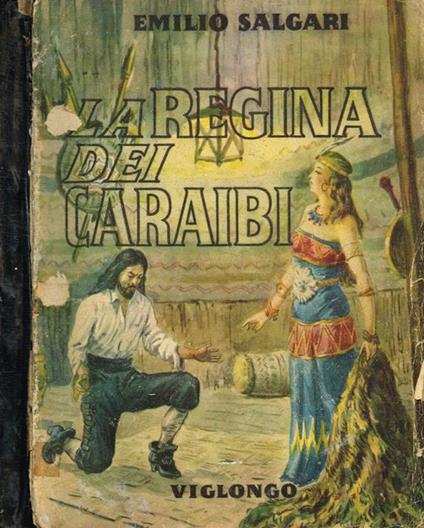 La regina dei caraibi - Emilio Salgari - copertina