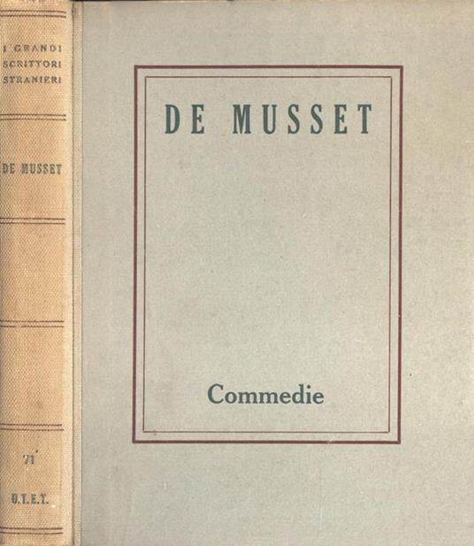 Commedie - Alfred de Musset - copertina