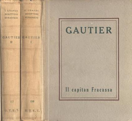 Il Capitan Fracassa Vol. I - II - Théophile Gautier - copertina