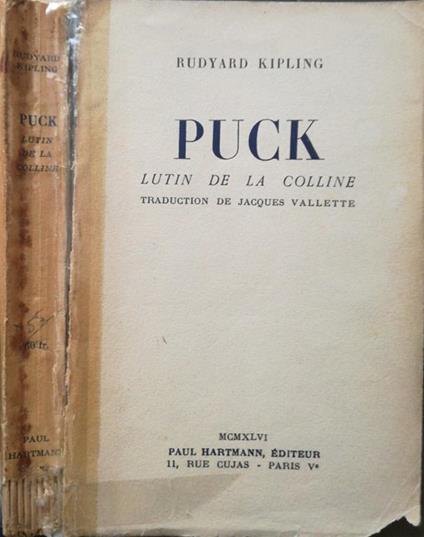 Puck. Lutin de la colline - Rudyard Kipling - copertina