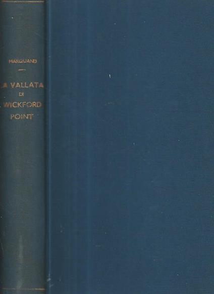 La vallata di Wickford Point - John P. Marquand - copertina