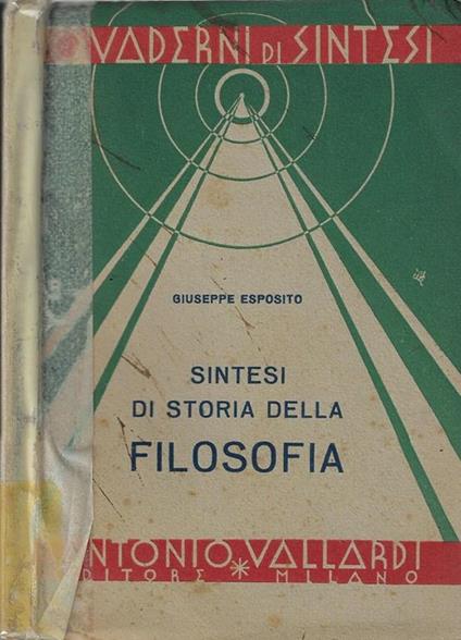 Sintesi di storia della filosofia - Giuseppe Esposito - copertina