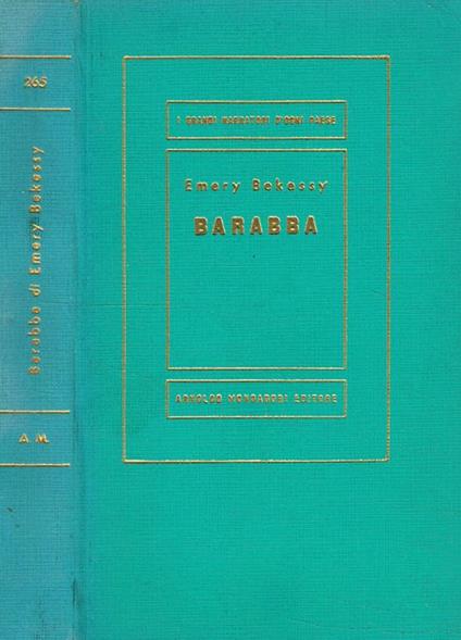 Barabba - Emery Bekessy - copertina