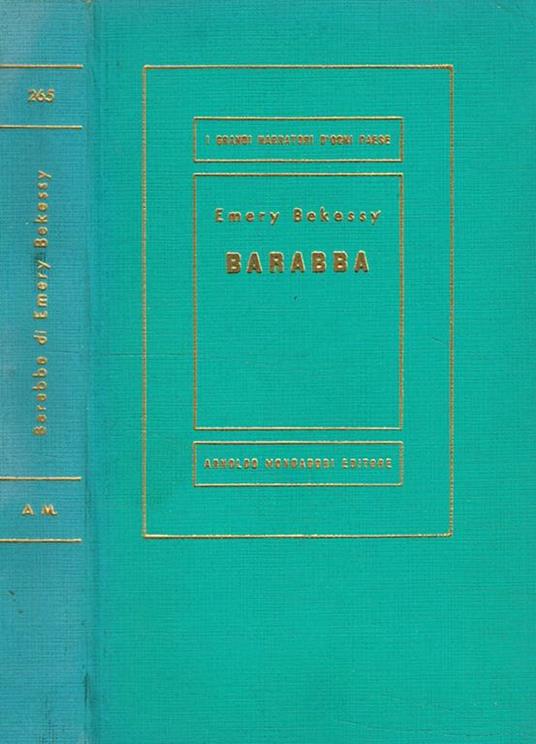 Barabba - Emery Bekessy - copertina