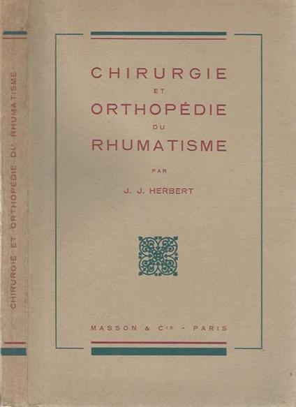 Chirurgie et orthopedie du rhumatisme - copertina
