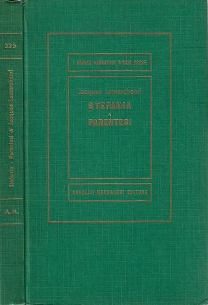 Stefania Parentesi - Jacques Lemarchand - copertina