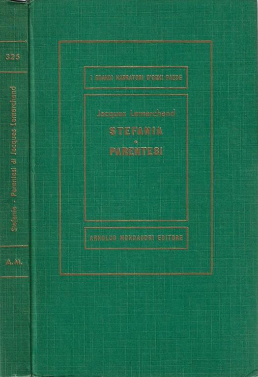 Stefania Parentesi - Jacques Lemarchand - copertina