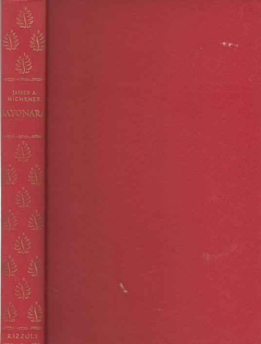 Sayonara o L'amore impossibile - James A. Michener - copertina