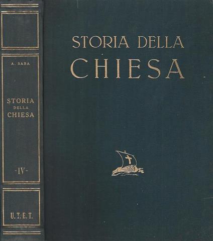 Storia della Chiesa vol. IV - Agostino Saba - copertina