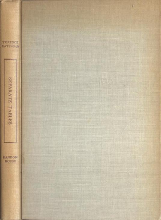 Separate tables - Terence Rattigan - copertina
