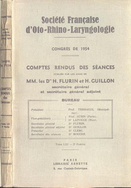 Congres de 1954. Comptes rendus des sèances Tome LXI, 2 partie - copertina