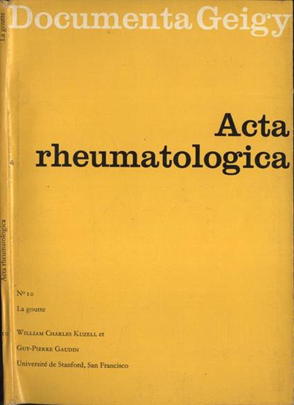 Documenta rheumatologica n. 10 - copertina