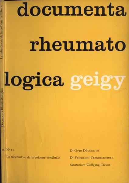 Documenta rheumatologica n. 11 - copertina