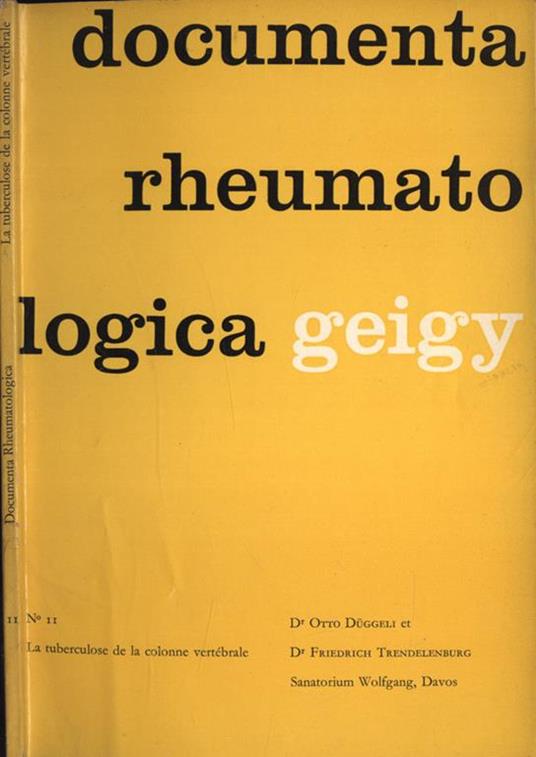 Documenta rheumatologica n. 11 - copertina
