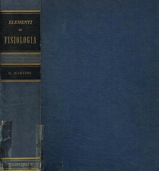 Elementi di fisiologia - Gaetano Martino - copertina