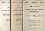 Archivio di chirurgia ortopedica e di medicina Vol. XXIII n. 1 - 2 - 3